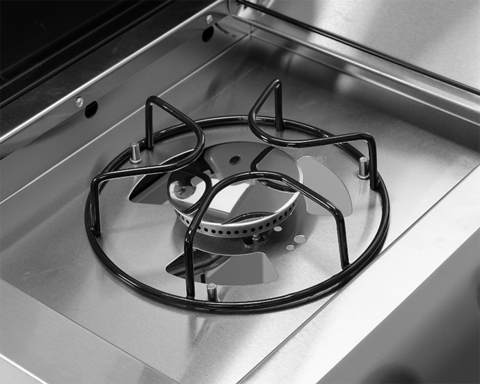 ITAMI 3+1 GÁZGRILL, ROZSDAMENTES 11,5KW, ÜVEGVEL