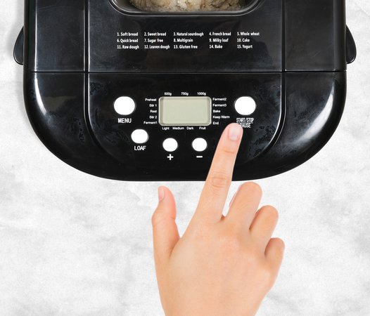BREAD MAKER 650W, 15 PROGRAMS