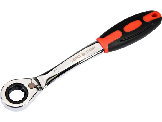 LLAVE DE ANILLO CURVA CON CARRACA 13MM