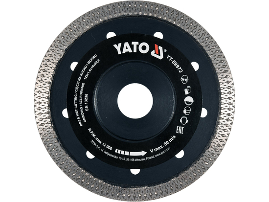 DISCO DE 125MM PARA CORTAR Y MOLIENDA CERÁMICA Y POGREEN SIN DAÑOS