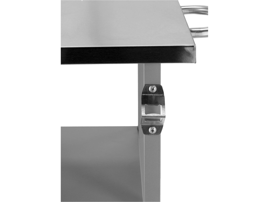 GRIL À GAZ BAVEN, 2 BRÛLEURS 5,5KW INOX