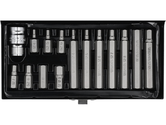  SCREWDRIVER BIT SET HEX 15 PCS