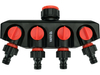 CONECTOR DE GRIFO CON 4 SALIDAS 3/4"-1"