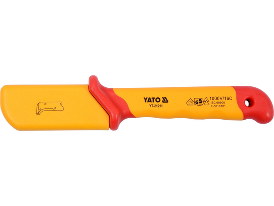 CUCHILLO DE DESMONTAJE AISLADO PARA ELECTRICISTA 38X155MM VDE