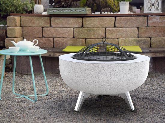 STEEL FIRE PIT 3IN1 WITH GRID 43.5CM