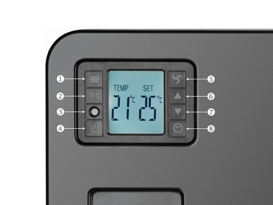 CONVECTOR HEER 2300W, LCD ΠΑΝΕΛ