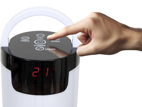 LED PODLAHOVÝ VENTILÁTOR 50W, VÝŠKA 95,5CM