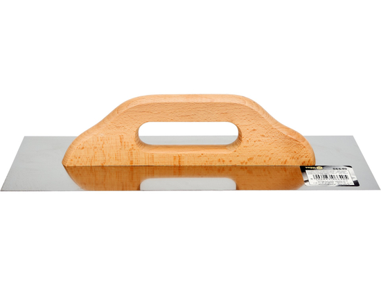 TRUELLE À PLÂTRER EN ACIER INOXYDABLE LISSE 380 X 128 MM
