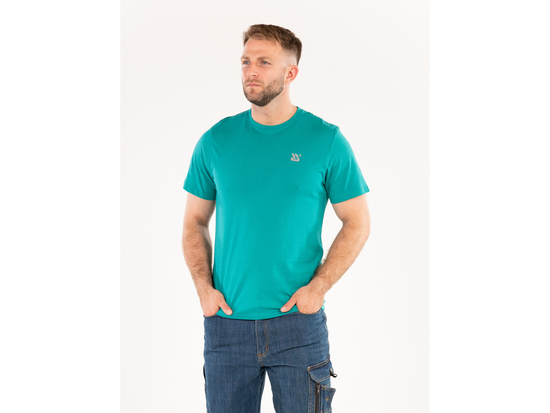 T-SHIRT BASIQUE, VERT, TAILLE. 2XL