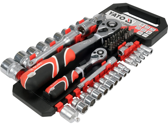 KOMPLET NASADEK Z AKCESORIAMI 1/4"; 1/2", 51CZ