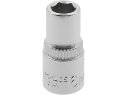 HEXAGONAL SOCKET 1/4'' 6 MM