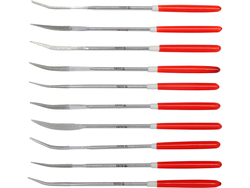 DIAMANTOVÉ PILNÍKY, JEHLOVÉ PILNÍKY 3X140X30 MM, SADA 10 KS.