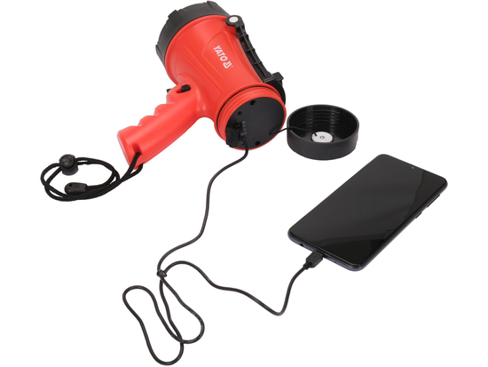 GUN SEARCH 15W, 1200LM, IP68, BATTERY, RANGE 250M, LI-ION 3.7V 4400MAH