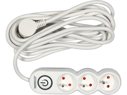 ПОДОВЖУВАЧ, 3 ГНІЗДА, ВИМИКАЧ 5 М 1,5 ММ2