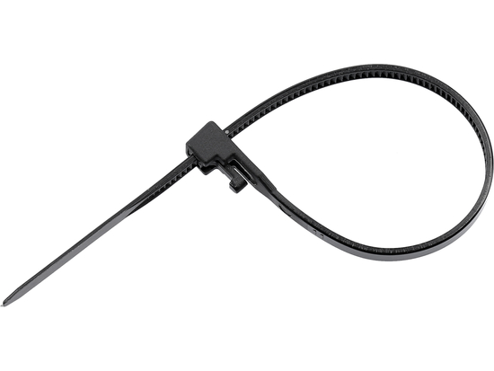 RELEASABLE CABLE TIES 3,6X150MM 100PCS BLACK