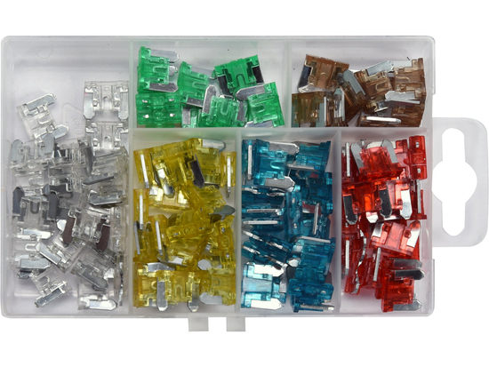 SET FUSIBILI MINI-BASSO PROFILO 100 PZ