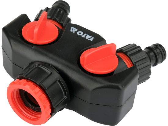 RACCORD DE ROBINET AVEC 2 SORTIES 3/4"-1"