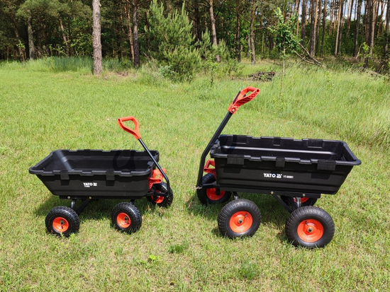 CARRELLO DA GIARDINO CON RIBALTATORE XXL 550KG