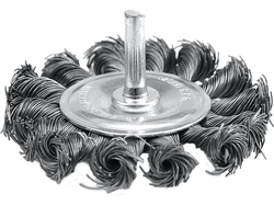 BROSSE DISQUE AVEC TIGE 75 MM, FIL TENDU