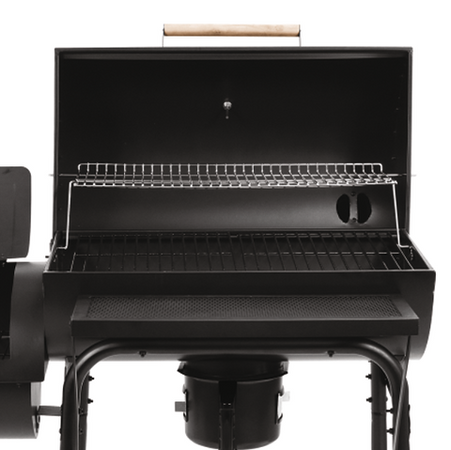 CHARCOAL GRILL WITH SMOKER XXL GRATE 64*37CM