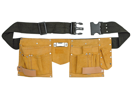 CEINTURE DE CUIR AJUSTEUR AVEC 11 POCHES