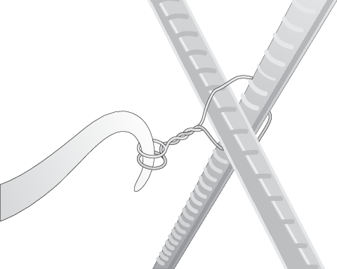 WIRE TYING TWISTER HOOK