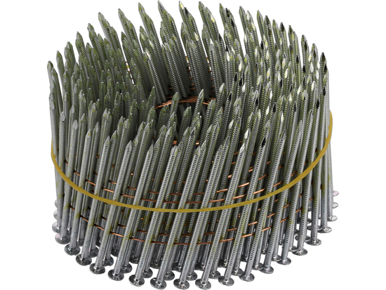 CLOUS EN BOBINE POUR CLOUEURS, ANNEAU, GALVANISÉS, ASSEMBLÉS 64X2,5MM 3600PCS.