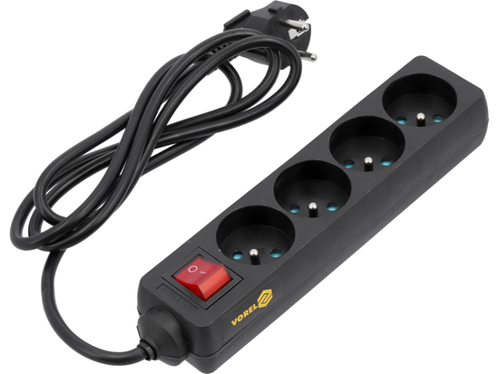 ELEKTRICKÝ PREDLŽOVACÍ KÁBEL 4 ZÁSUVKY 1,5M VRÁTANE