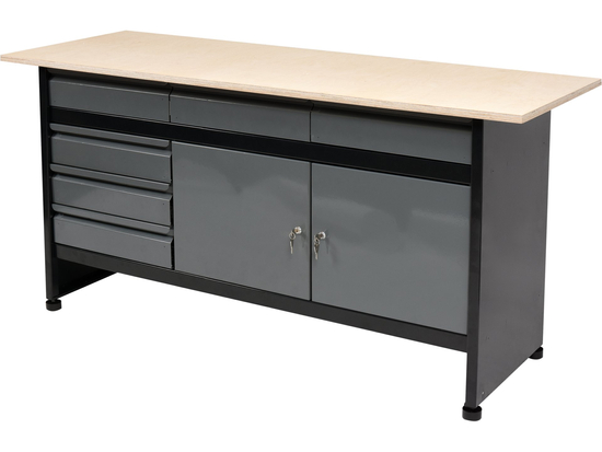 BUREAU, TABLE, ARMOIRE D'ATELIER POUR OUTILS 1700 X 600MM