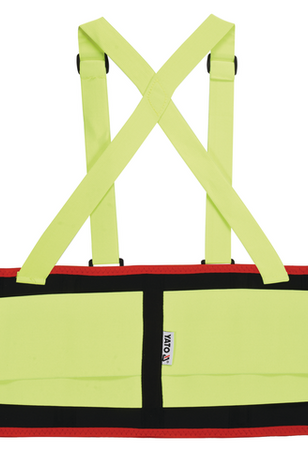 CINTURA ANTISOVRACCARICO GIALLA 2XL