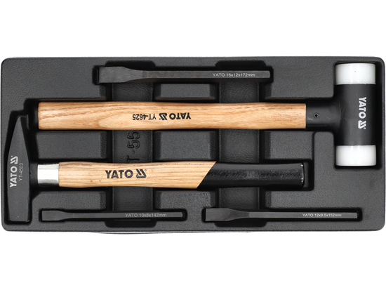  PVC TRAY WITH 5PCS HAMMERS AND PUNCHES