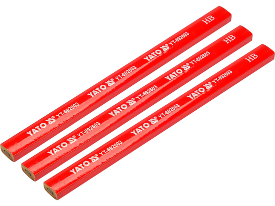 JUEGO DE LÁPICES DE CARPINTERO, 3 PIEZAS.