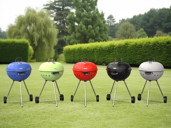 BARBECUE À CHARBON DE BOIS ROND 54CM NOIR