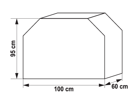 GRILA VĀKS 100 X 60 X 95CM
