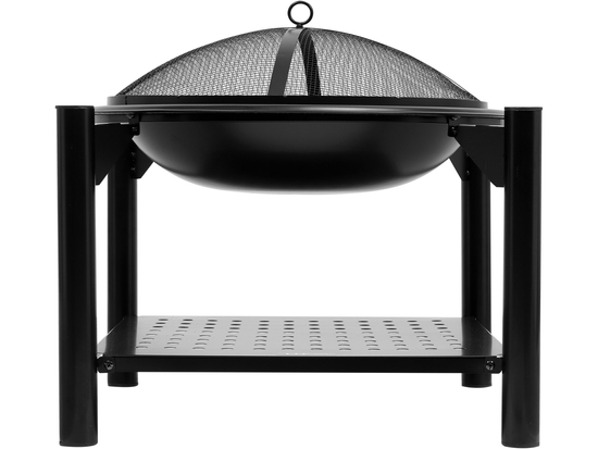 HORNO DE ACERO CON QUEMADURA DE LEÑA 58 X 58 CM X 55 CM