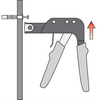 PLIERS FOR HOLLOW EXPANSION BOLTS