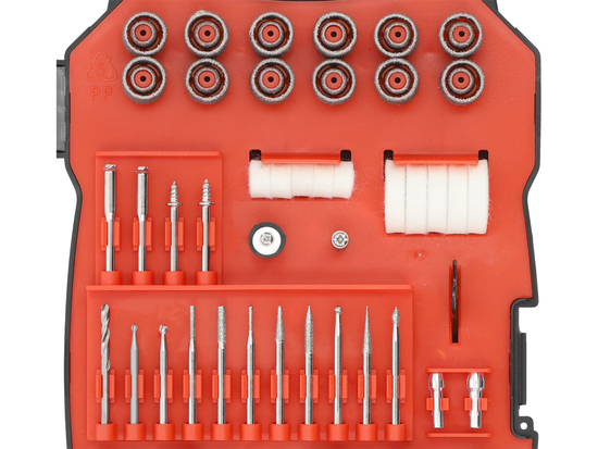 SET DI ACCESSORI PER MINI SMERIGLIATORI 201 PZ.