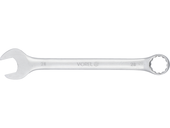 KĽÚČ KOMBINOVANÝ C-V 28MM SATÉN