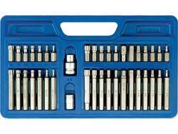 SPECIÁLIS HEX, TORX, SPLINE KULCS, 40 DB-OS SZETT. MŰANYAG KAZETTÁBAN