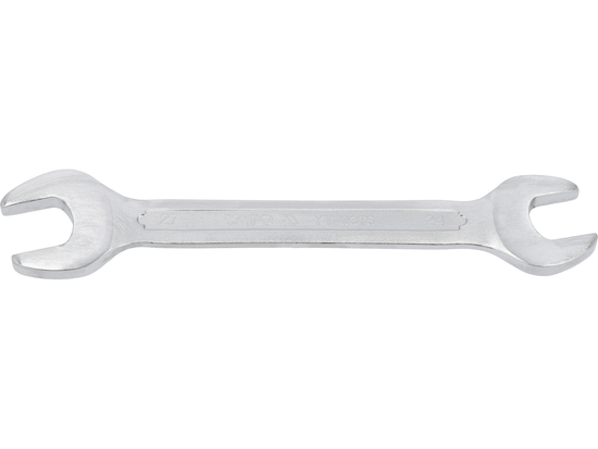  DOUBLE OPEN END SPANNER, POLISHED HEAD 24X27 MM