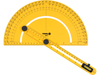 PROTRACTOR WITH LEVEL