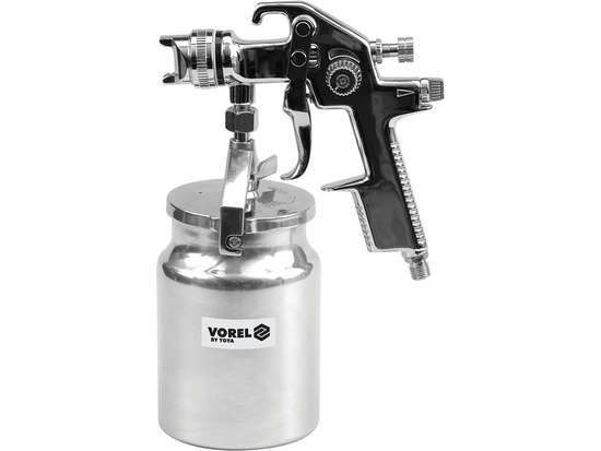 PISTOLA A SPRUZZO HVLP 1000ML CON SERBATOIO INFERIORE