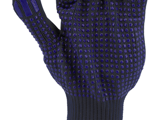 GUANTI IN COTONE-POLIESTERE, MACULATO, BLU NAVY, 'PSD'