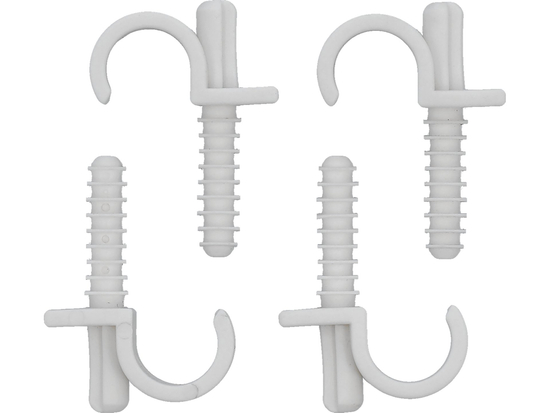 SOPORTES DE MONTAJE E INSTALACIÓN CON PIN DE INSTALACIÓN RÁPIDA PARA TUBOS 15-16MM, 4 UNIDADES.
