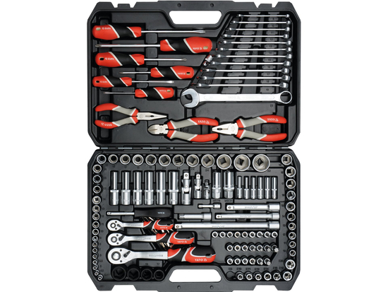 RĪKU KOMPLEKTS 1/4'', 3/8'' UN 1/2'', 129 GAB.