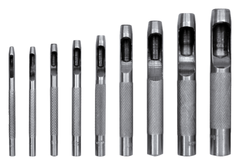 PERFORATEURS POUR CUIR, ENSEMBLE DE 9