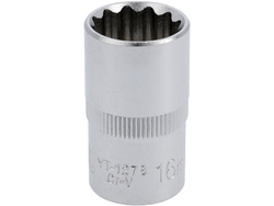 BI-HEXAGONAL SOCKET 1/2'' 16 MM