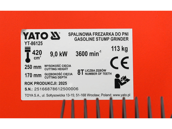 ΜΗΧΑΝΗ ΦΡΕΖΑΣ ΣΤΟΜΧΟΥ ΒΕΝΖΙΝΗΣ 420 CM3