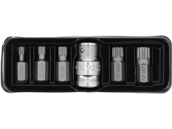 SCREWDRIVER BIT SET SPLINE 6 PCS