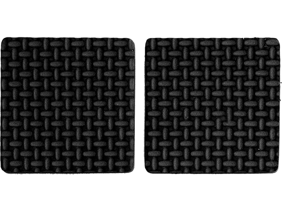 ALMOFADAS DE ESPUMA 85X85MM PRETAS 2 UNIDADES.